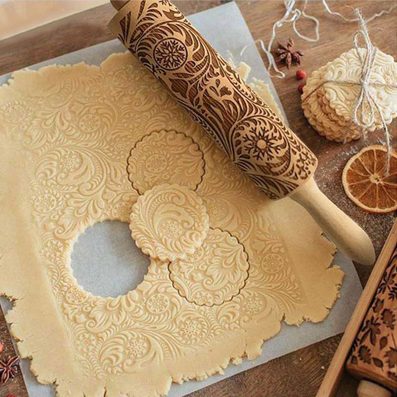 Kitchen Roller Baking - 1 шт. Выгравированная скалка для тиснения
