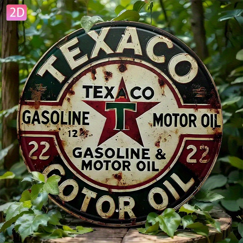 Kitchen Uncle - Винтажная металлическая вывеска Texaco Oil —