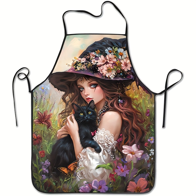 Винтажный фартук с принтом в с – обзор и цена Kitchen Witch Baking